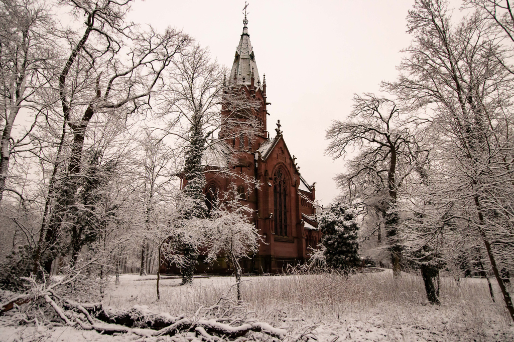Fürstliche Grabkapelle Karlsruhe im Winter